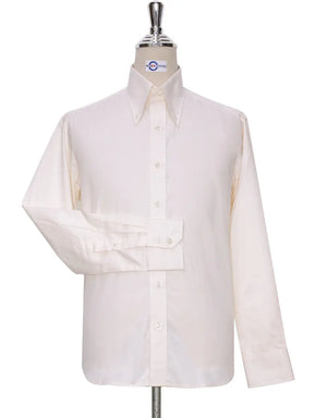 Copy of This Shirt Only - Cream Button Down Shirt Size L Modshopping Clothing