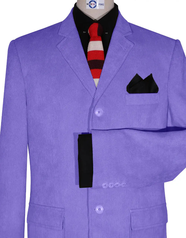 Corduroy Jacket - Purple Corduroy Jacket Modshopping Clothing