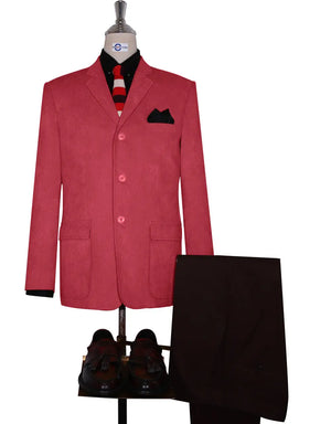 Corduroy Jacket - Red Berry Corduroy Jacket Modshopping Clothing