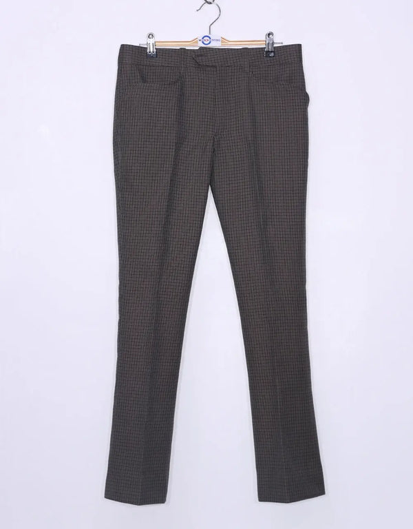 Dark Brown And Black Houndstooth 3 Piece Suit Modshopping Clothing