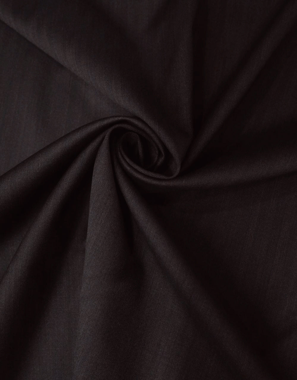 Dark Brown Herringbone Fabric