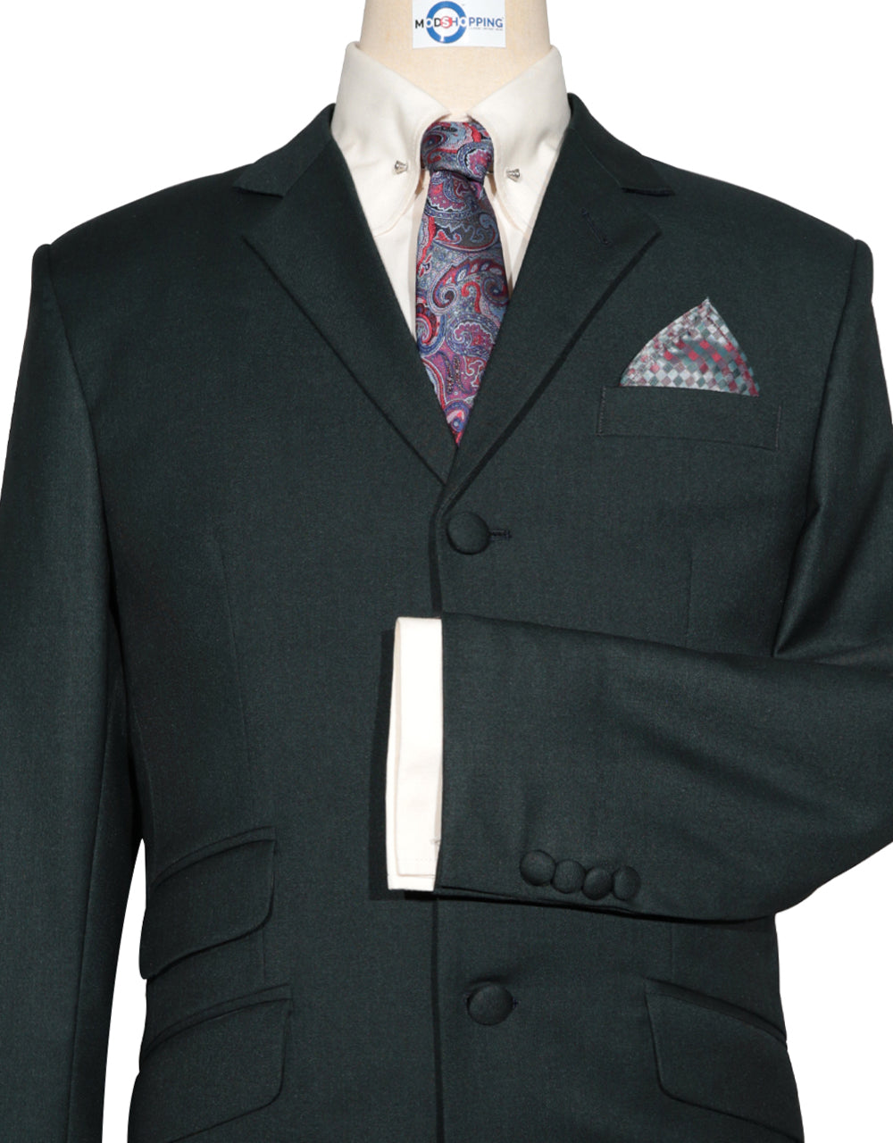 Green Mod Suits Mod Suit - 60s Vintage Style Dark Green Suit – Mod Shopping Ltd ...