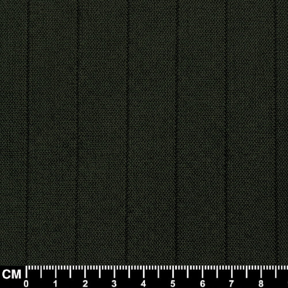 Dark Green and Black Striped Fabric Size #15