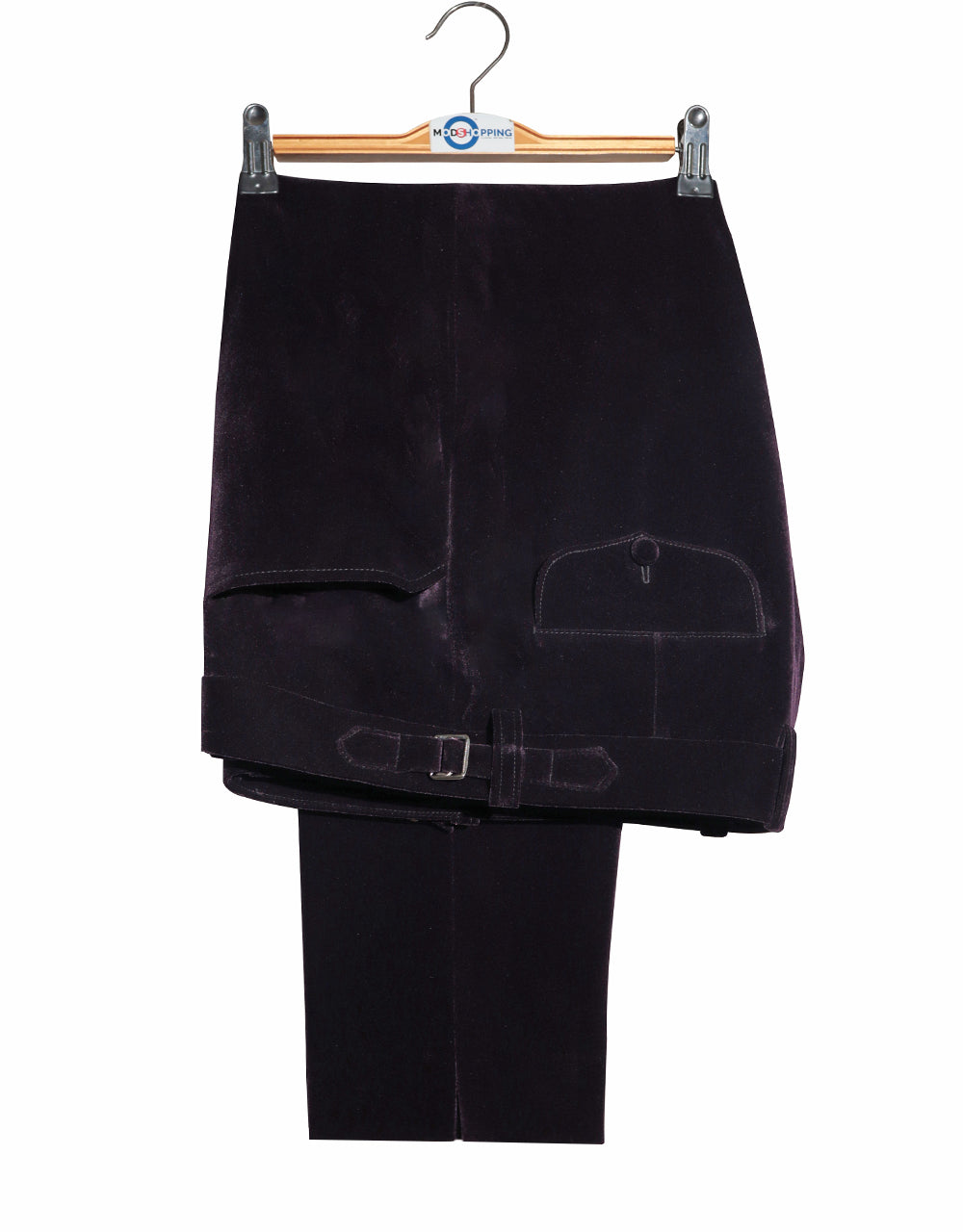 Dark Purple Velvet Double Breasted Suit