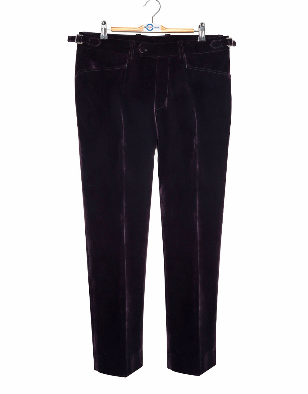 Dark Purple Velvet Double Breasted Suit