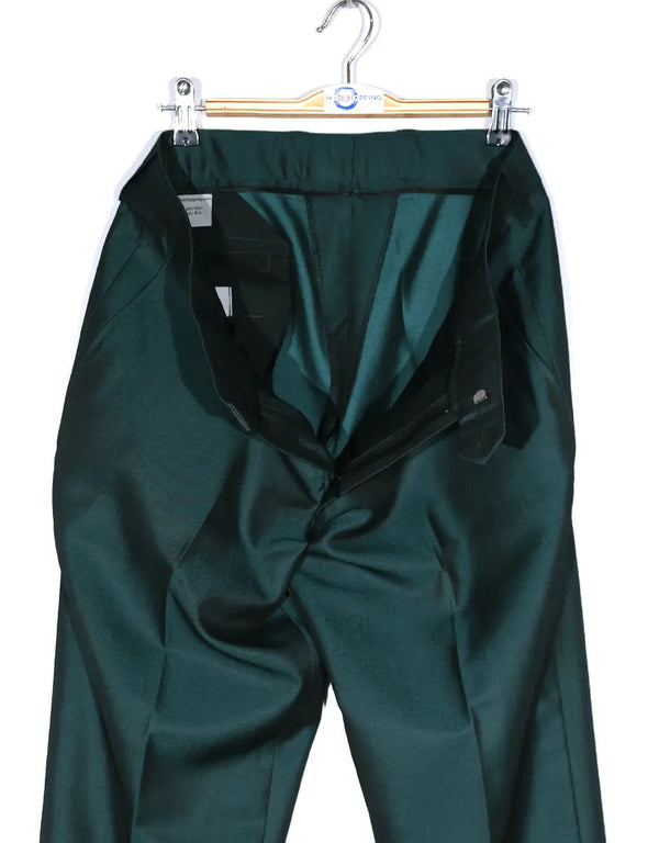 Deep Teal and Black Two Tone Trouser Modshopping Clothing