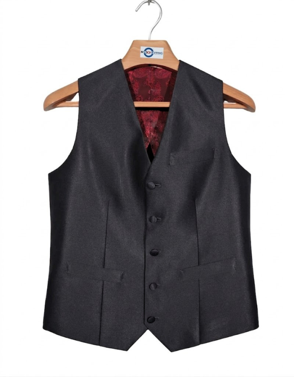Men’s Deep Charcoal Grey Tonic Suit - 3-Button Mod Style 3-Piece Suit for Men