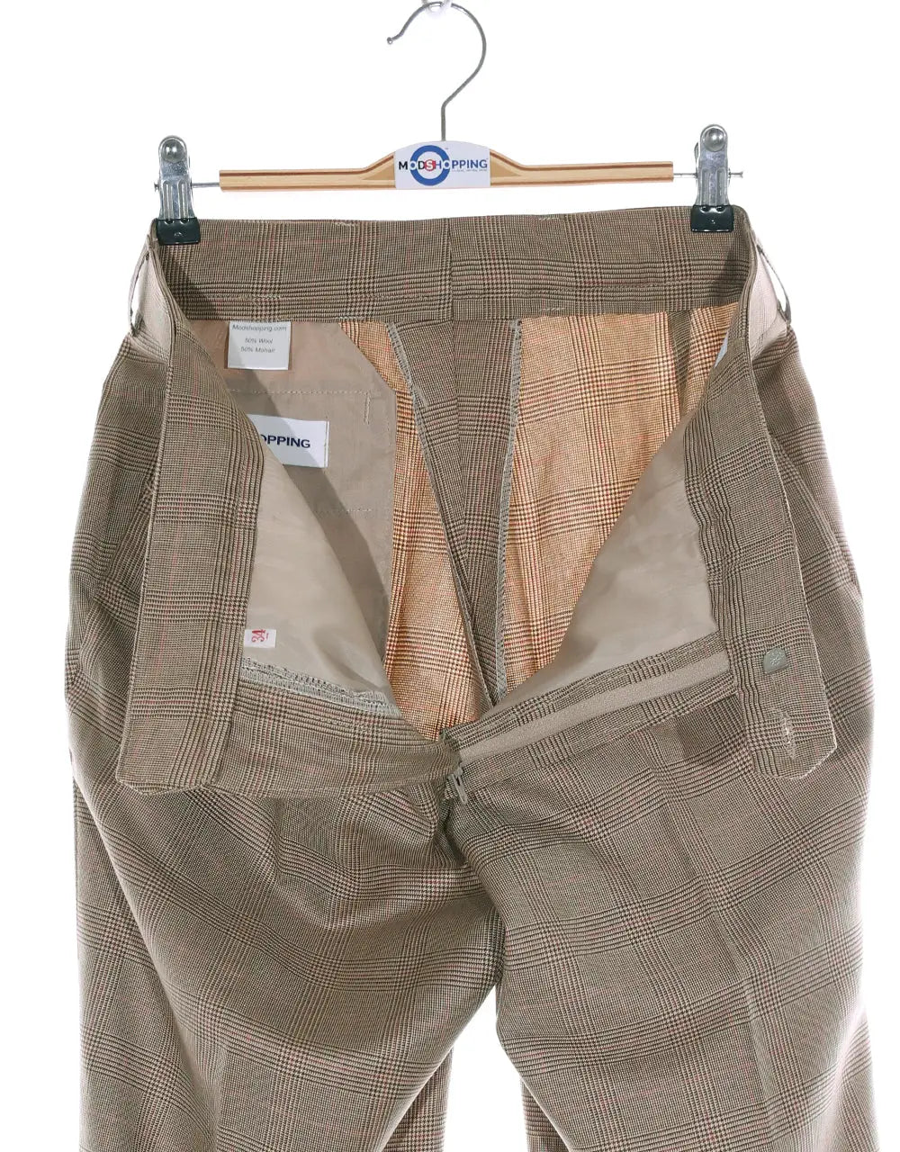 Double Breasted Suit | Brown Prince Of Wales Check Suit Modshopping Clothing