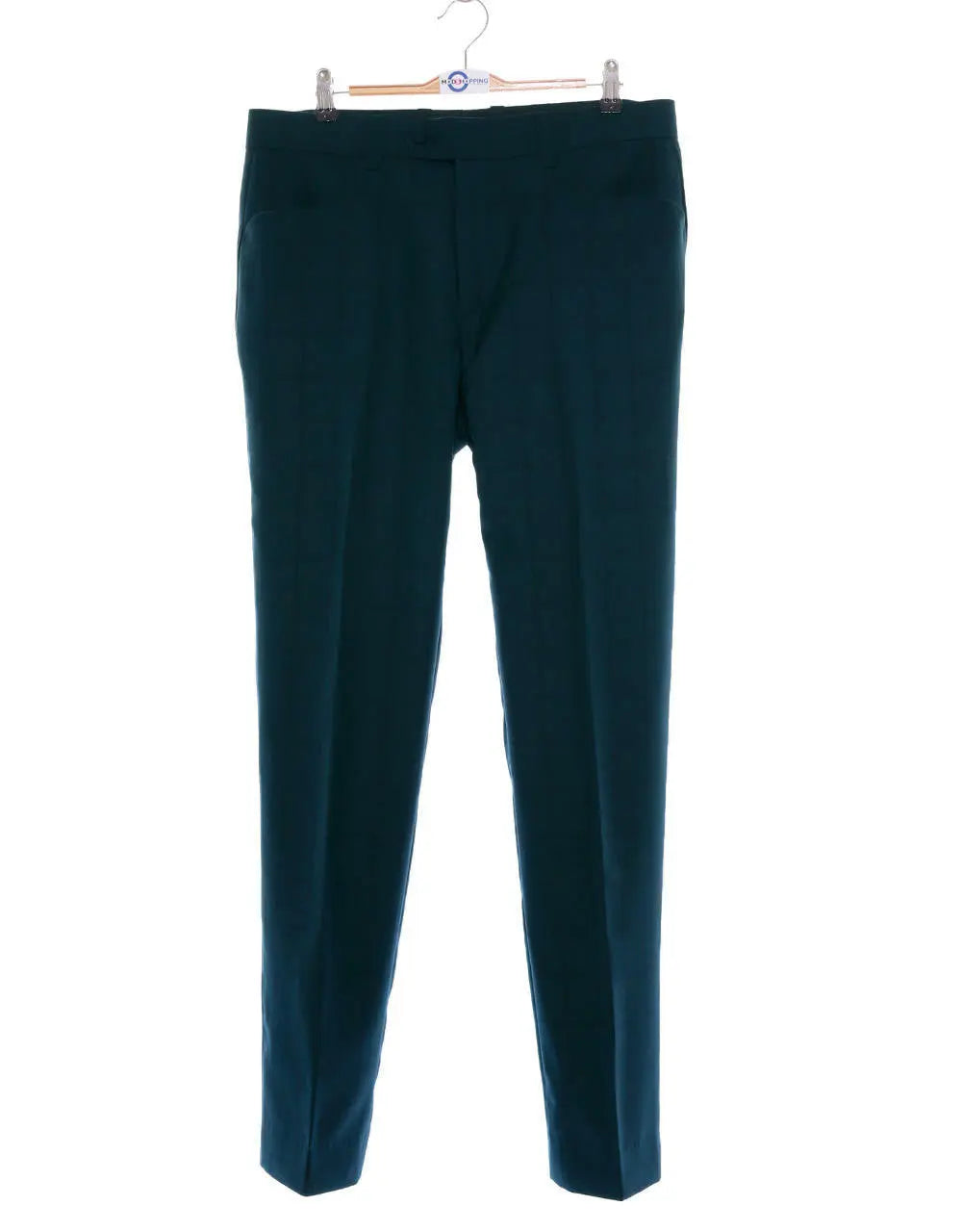 Double Breasted Suit - Dark Sea Green Windowpane Suit Modshopping Clothing