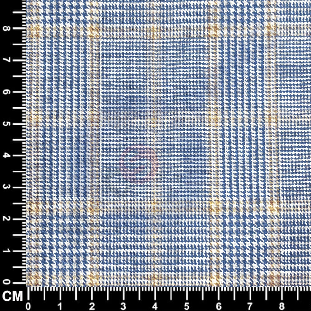 Men’s Light Blue & Yellow Prince of Wales Check Suit