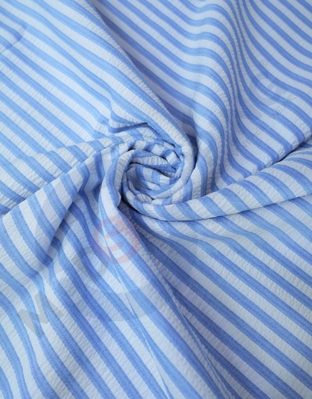 Men's Seersucker Sky Blue & White Summer Blazer