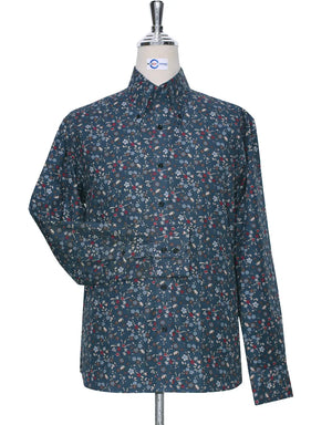 Floral Shirt | 60s Style Multi Color Floral Print Men Shirt Modshopping Clothing