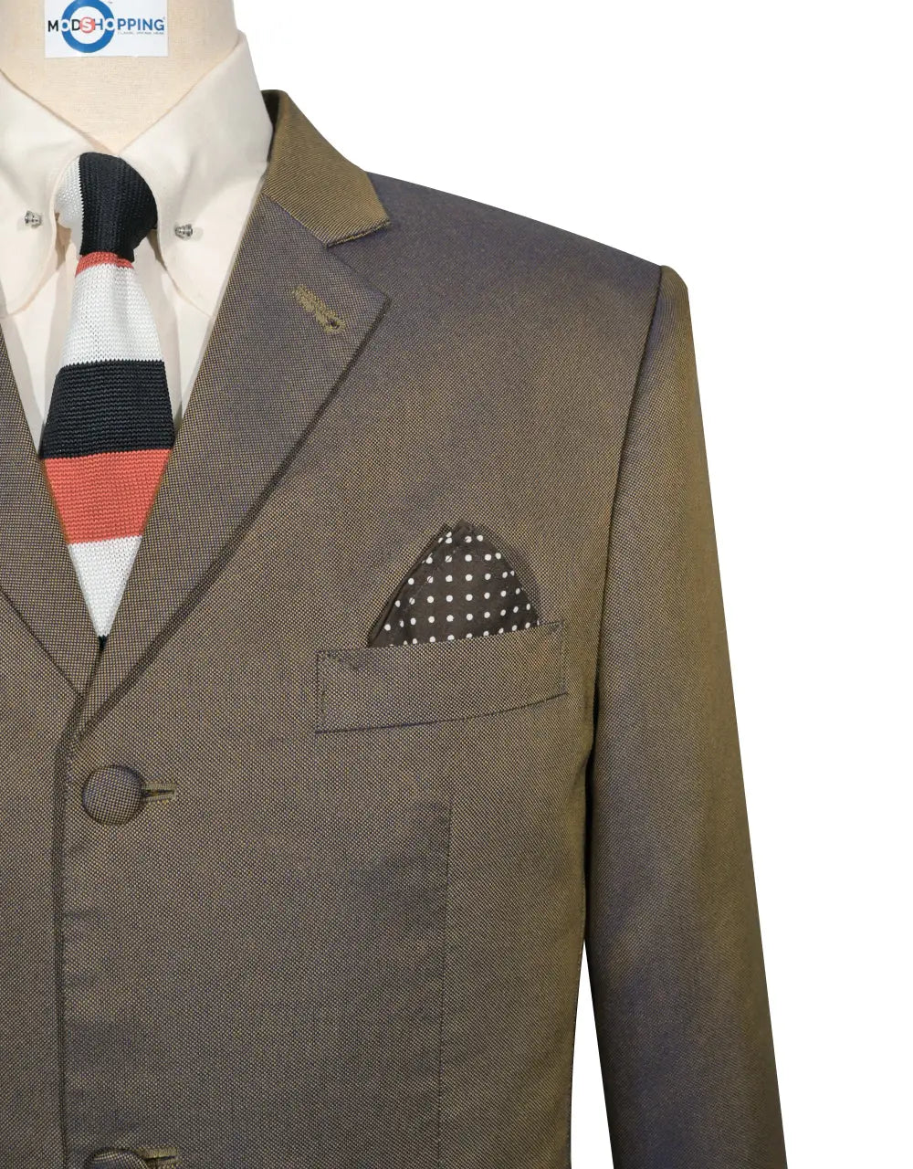 Golden and Blue Two Tone Suit - Modshopping – Mod Shopping Ltd Partnership.