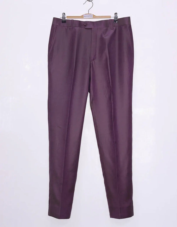 Grape and Yellow Two Tone Trouser Modshopping Clothing