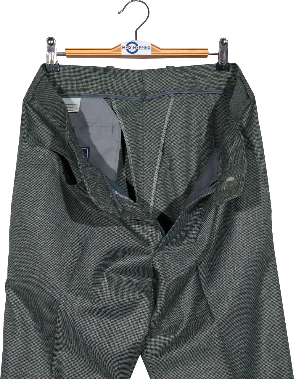 Greeen Grey Herringbone Suit