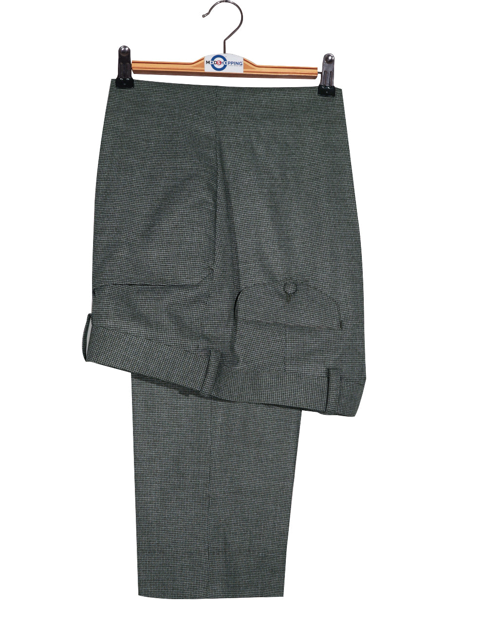 Greeen Grey Herringbone Suit