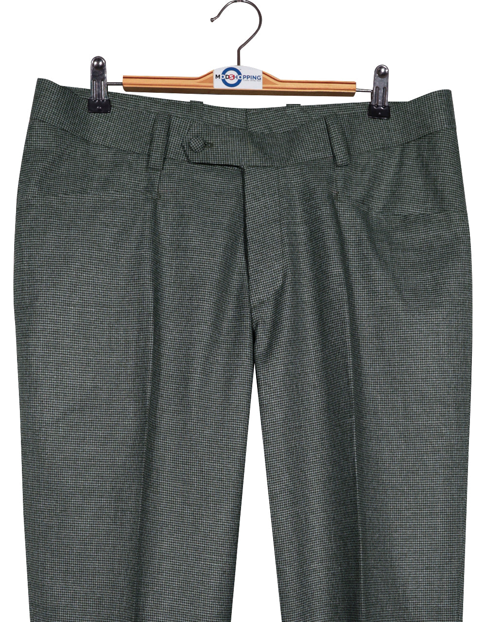 Greeen Grey Herringbone Suit