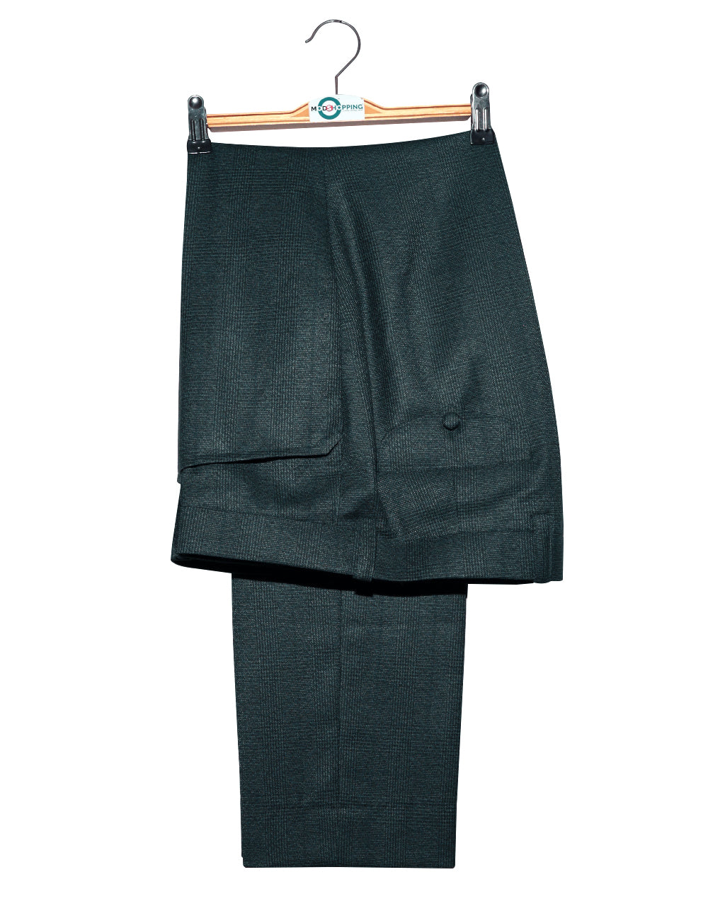 Men's Tailored Fit Green Glen Plaid Check Suit