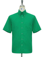 Green Short-Sleeve Shirt – Classic Casual Cotton