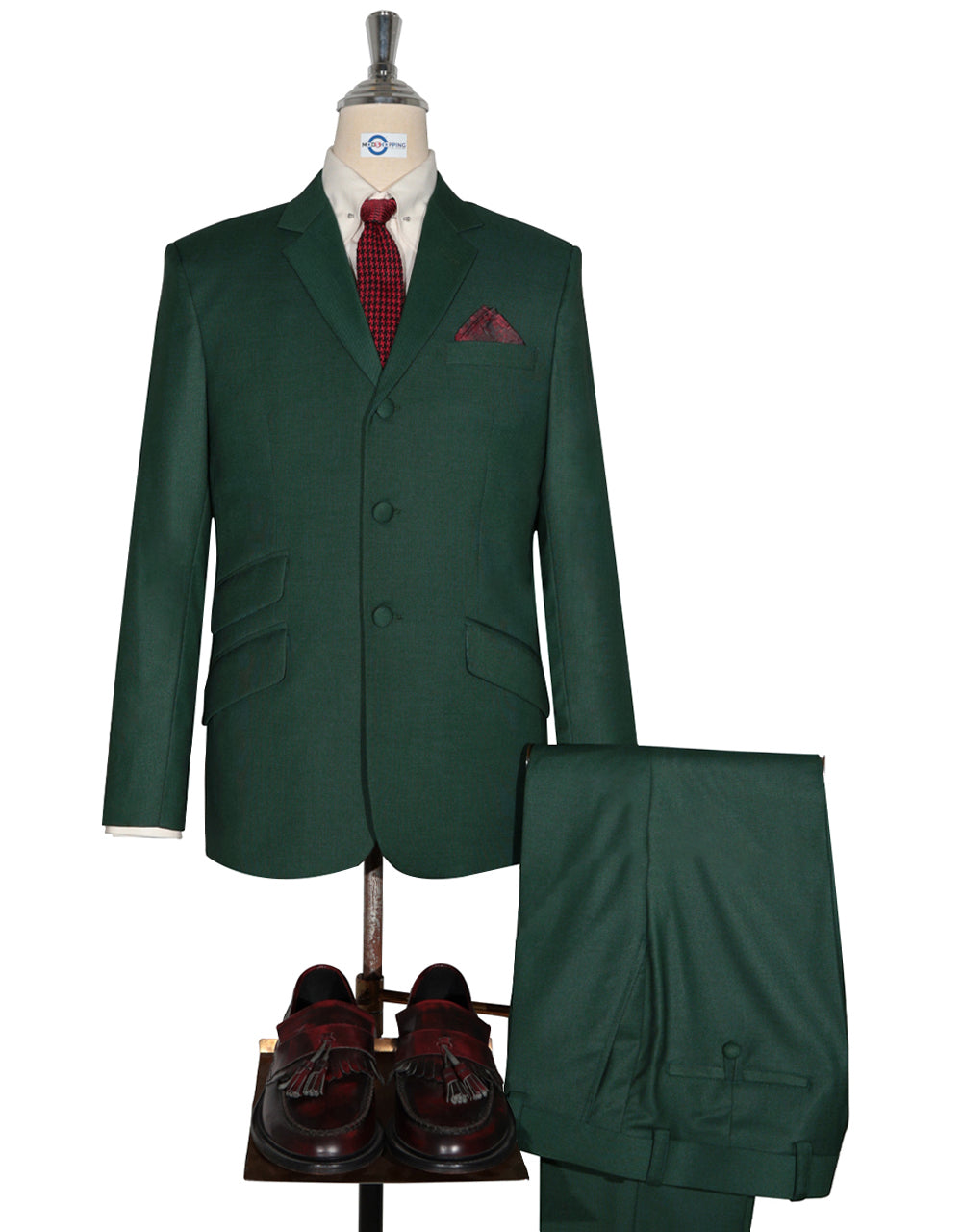 Mod Suit - Green Birdseye Suit – Mod Shopping Ltd Partnership.