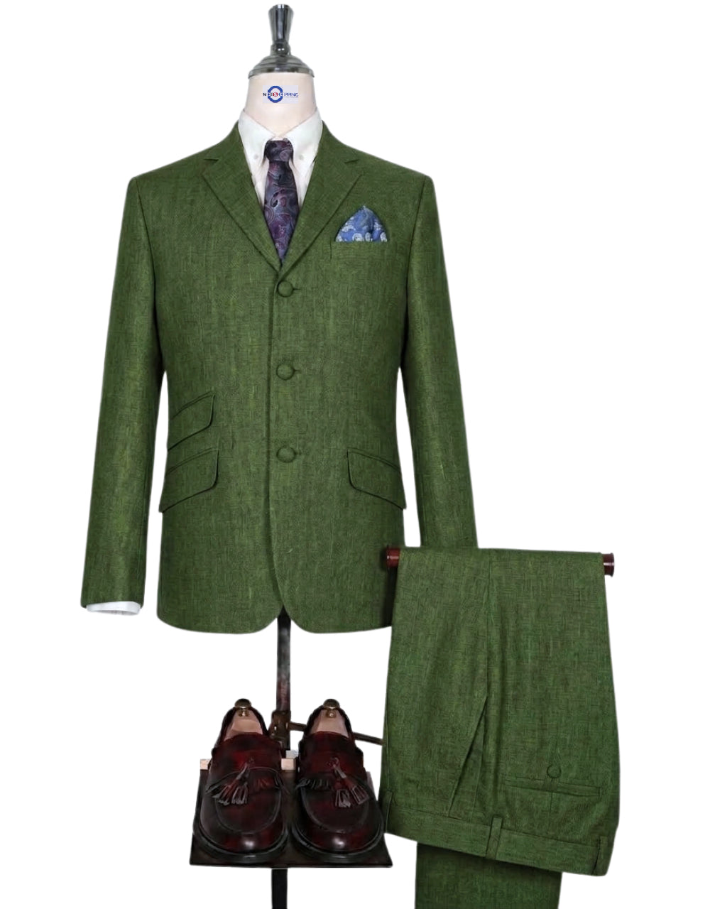 Green Linen Suit TEX LTL-6