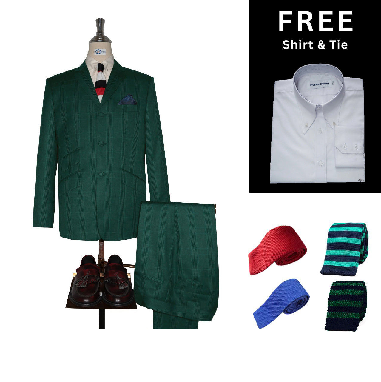 Green POW check Suit Packet 