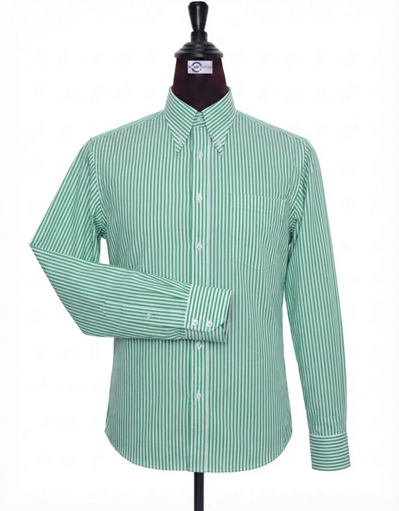 Green Candy Stripe Shirt