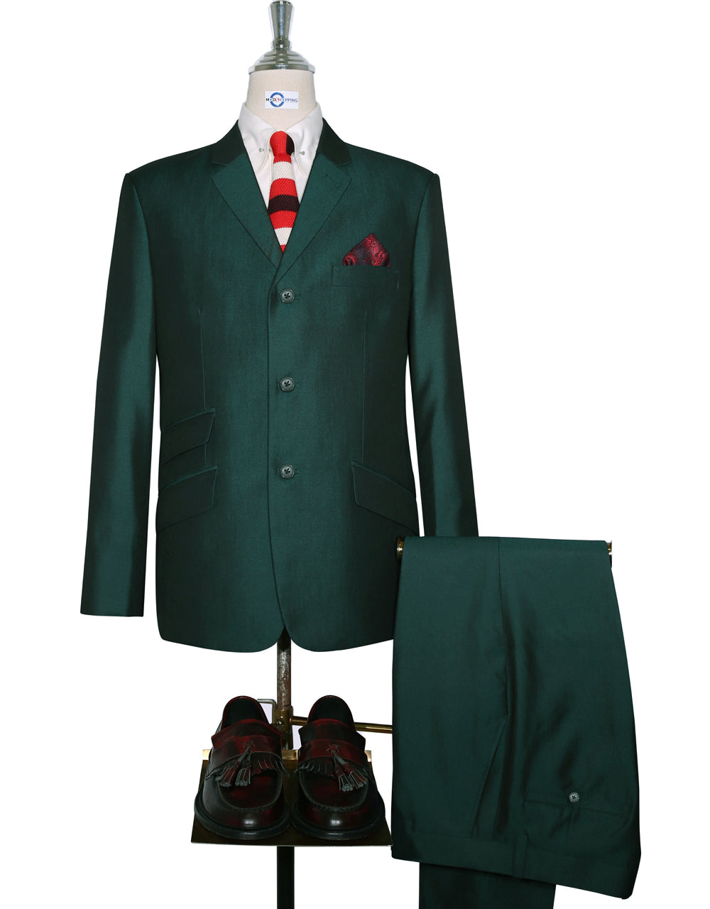 This Suit Only - Green and Black Two Tone Suit Jacket size 48 Reg wais ...