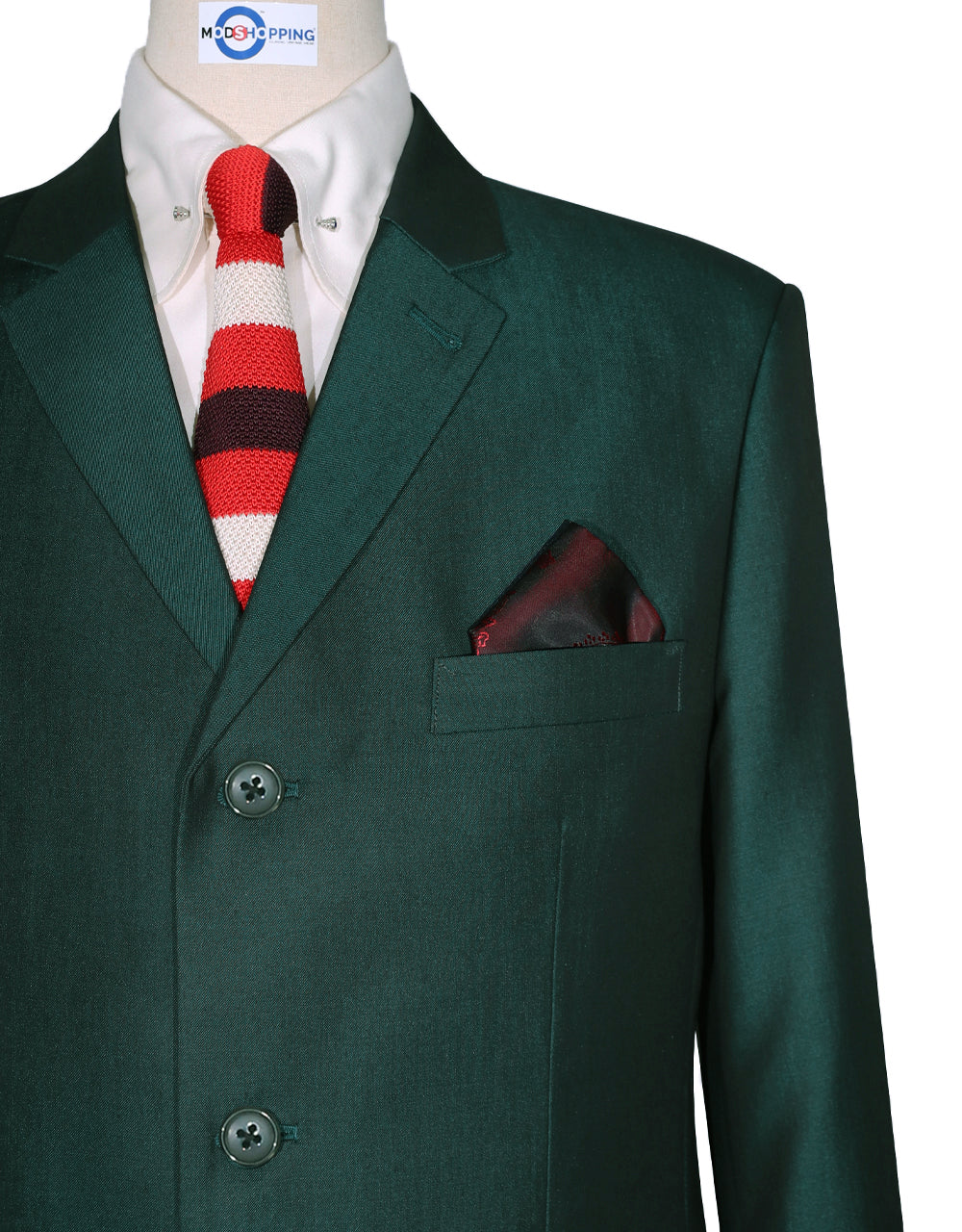 Green and Black Two Tone Suit