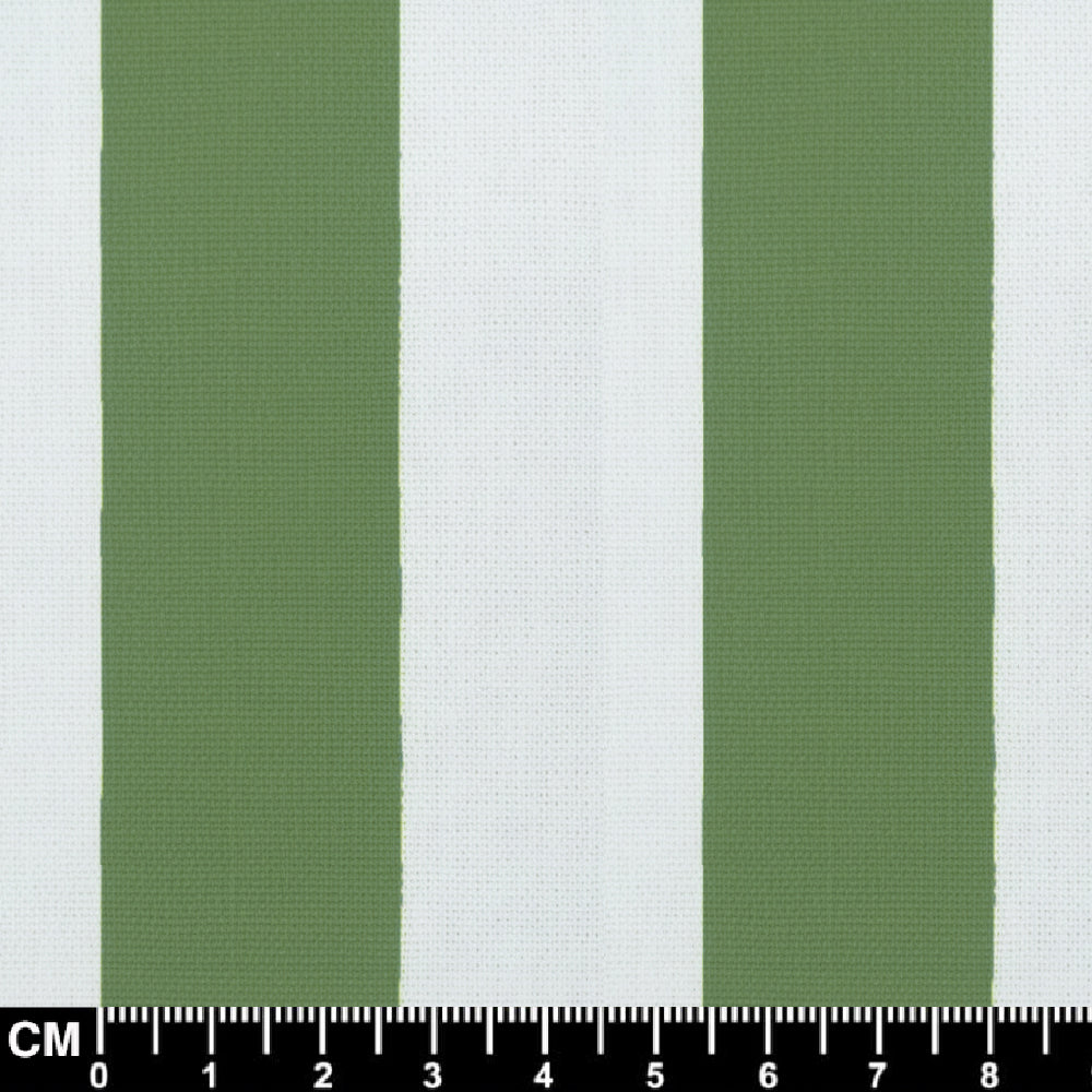Green and White Striped Fabric