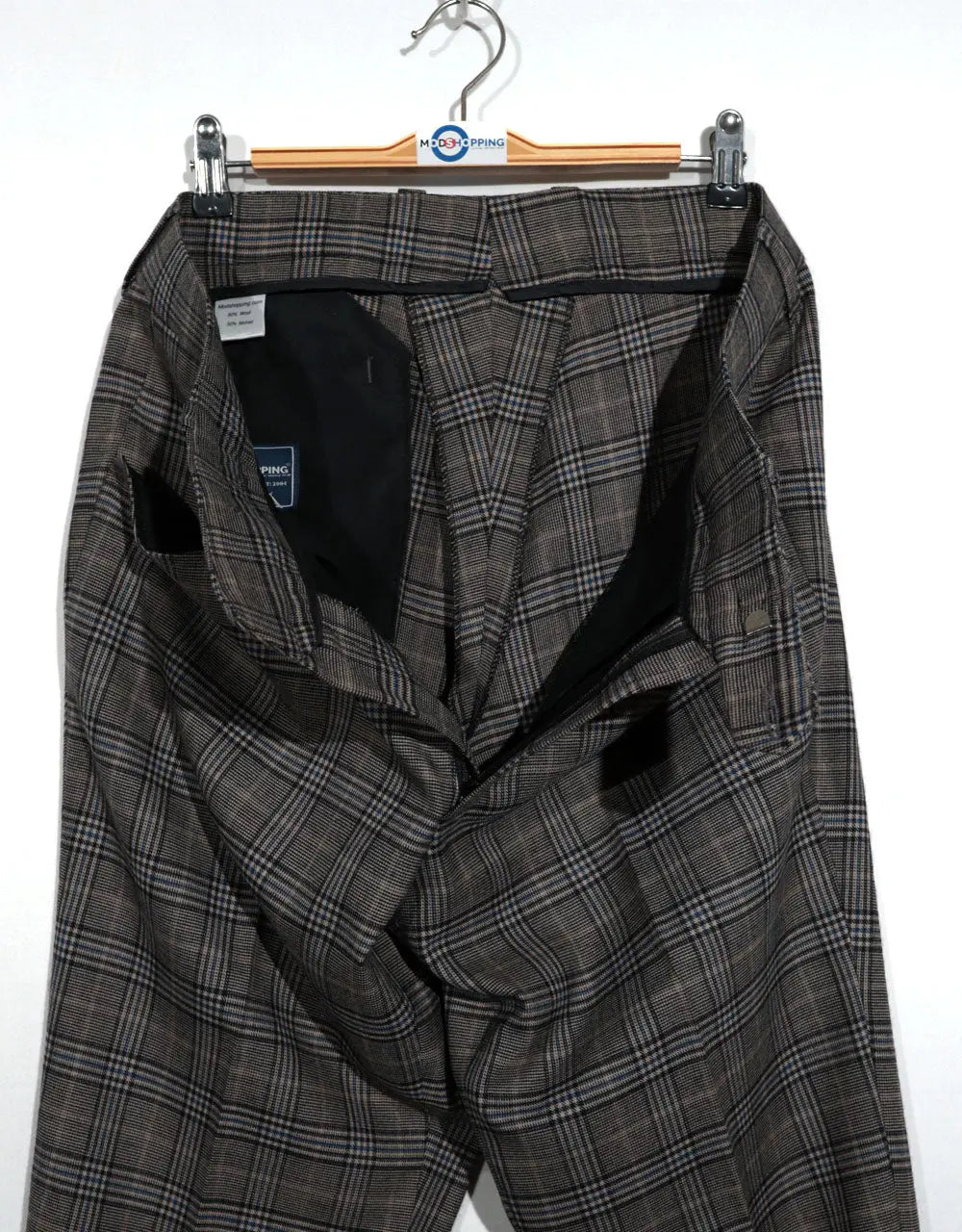 Grey Prince of Wales Check 3 Piece Suit Modshopping Clothing