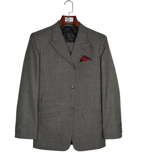 Mod Suit - Grey Prince of Wales Check Suit