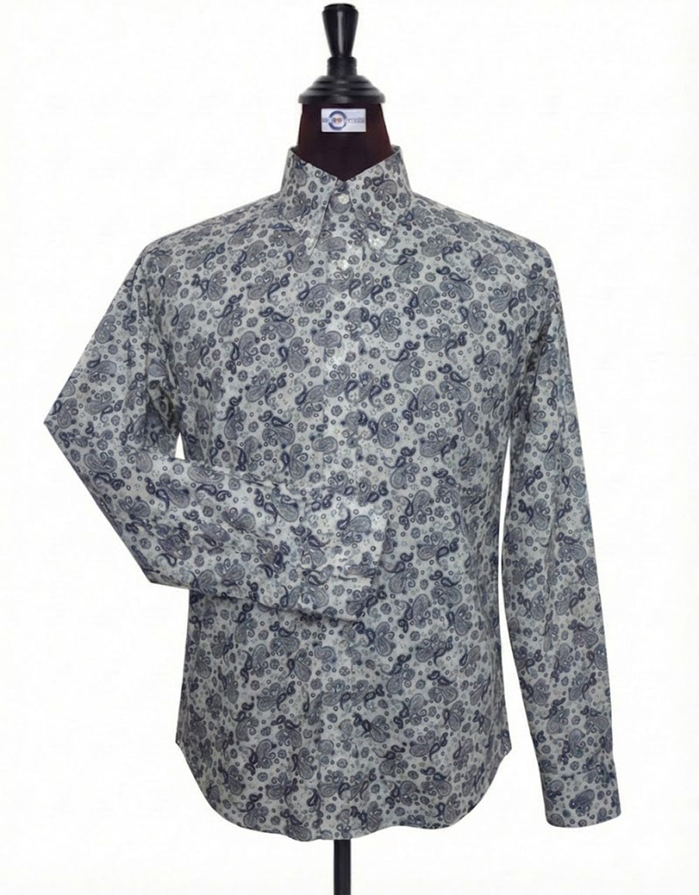 Grey Paisley Mod Shirt
