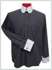 Grey and Black Stripe Shirt
