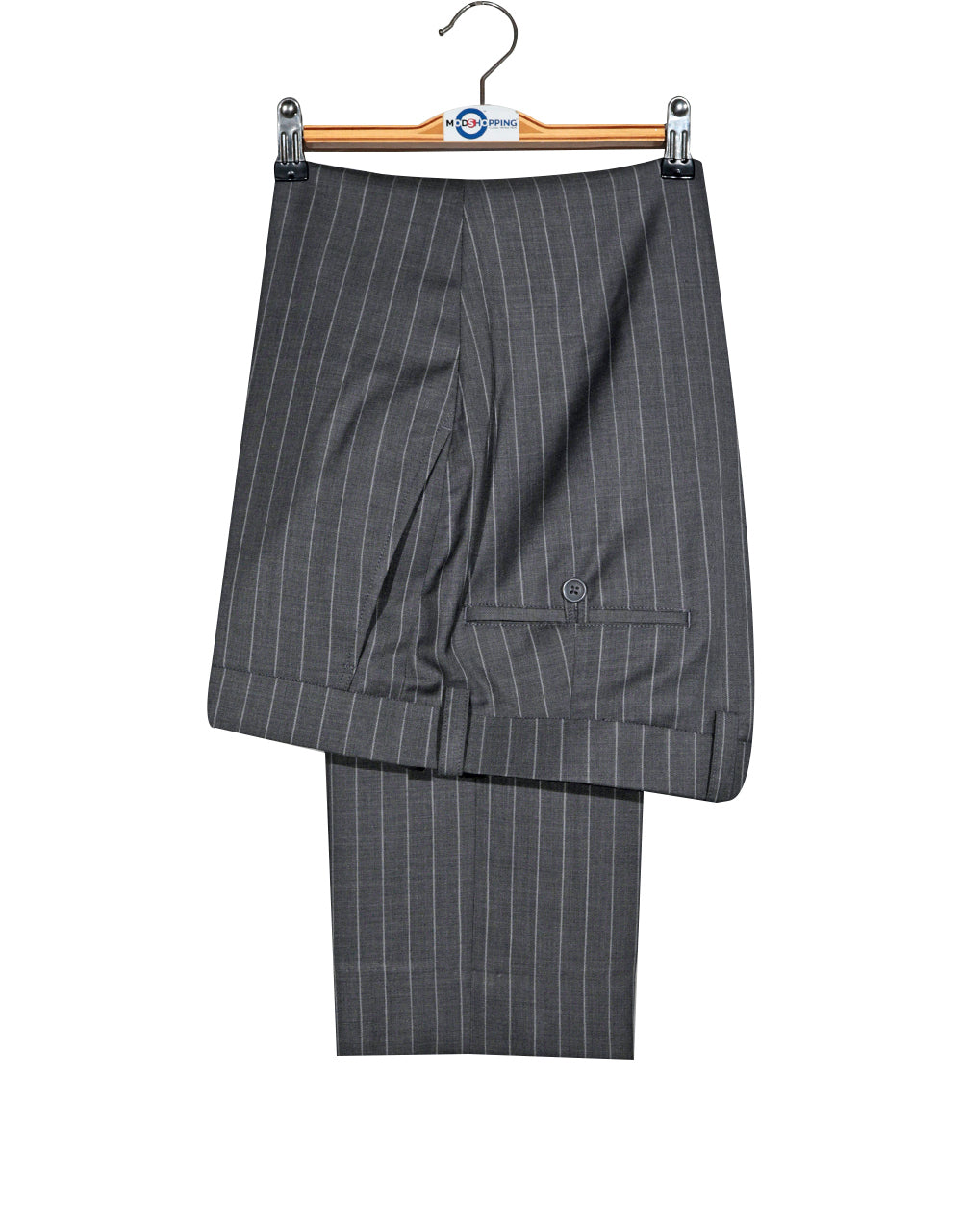 Grey and Light Grey Stripe Suit