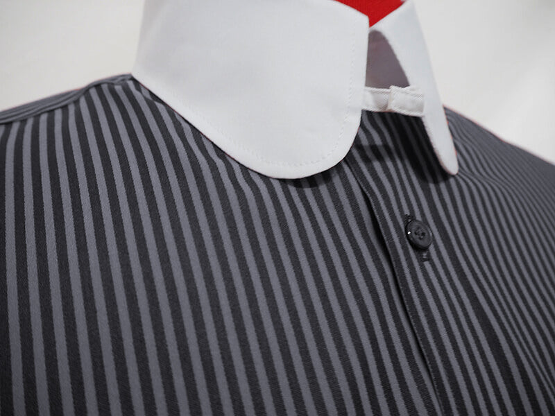 Grey and Black Stripe Shirt