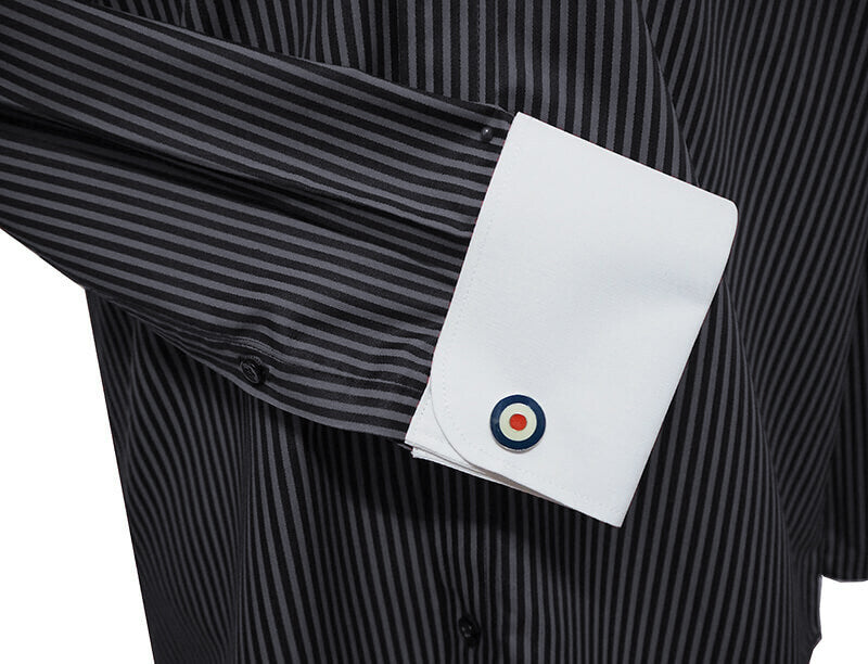 Grey and Black Stripe Shirt