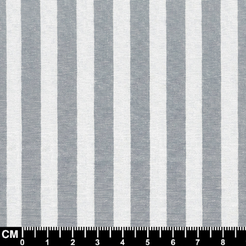 Penny Pin Collar Shirt - Grey And White Stripe Shirt