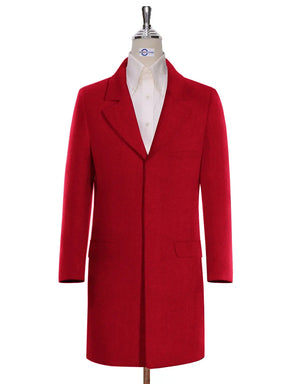 Long Coat | 60s Vintage Style Red Winter Long Coat Modshopping Clothing