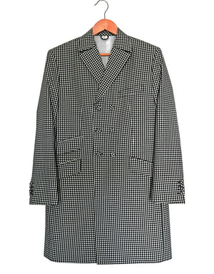 Long Suit | Black and White Gingham Check Suit Modshopping Clothing