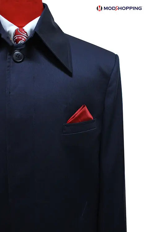Mac Coat | Original Mod Style Navy Blue Mac Coat For Men Modshopping Clothing