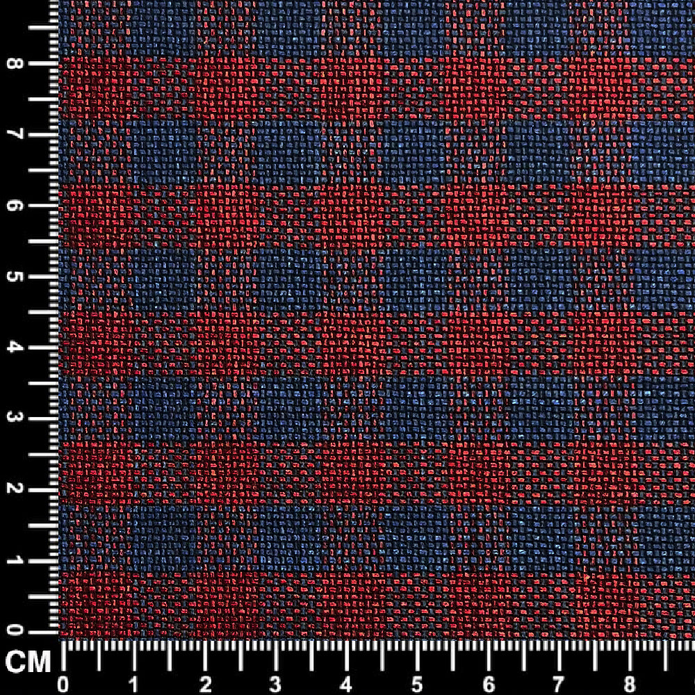 Maroon and Navy Blue Gingham Check Fabric Size