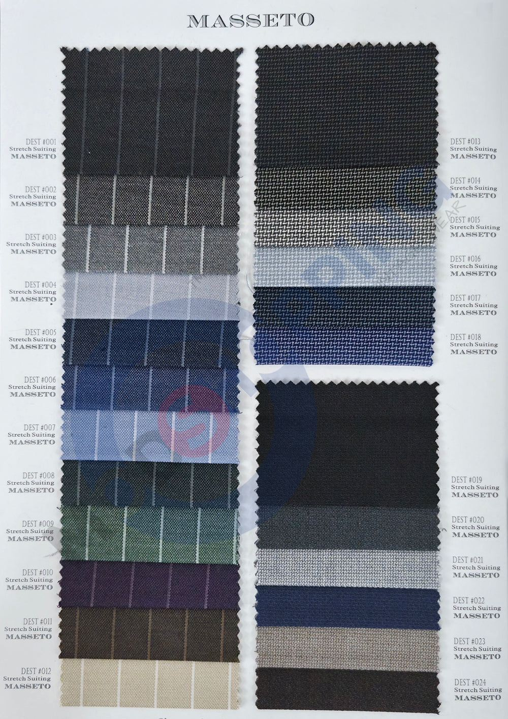 Masseto Stretch Wool Suiting Fabric