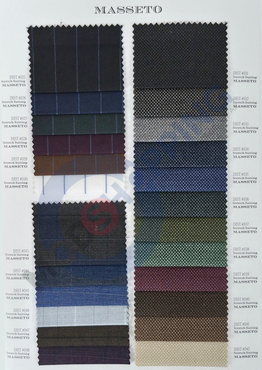 Masseto Stretch Wool Suiting Fabric