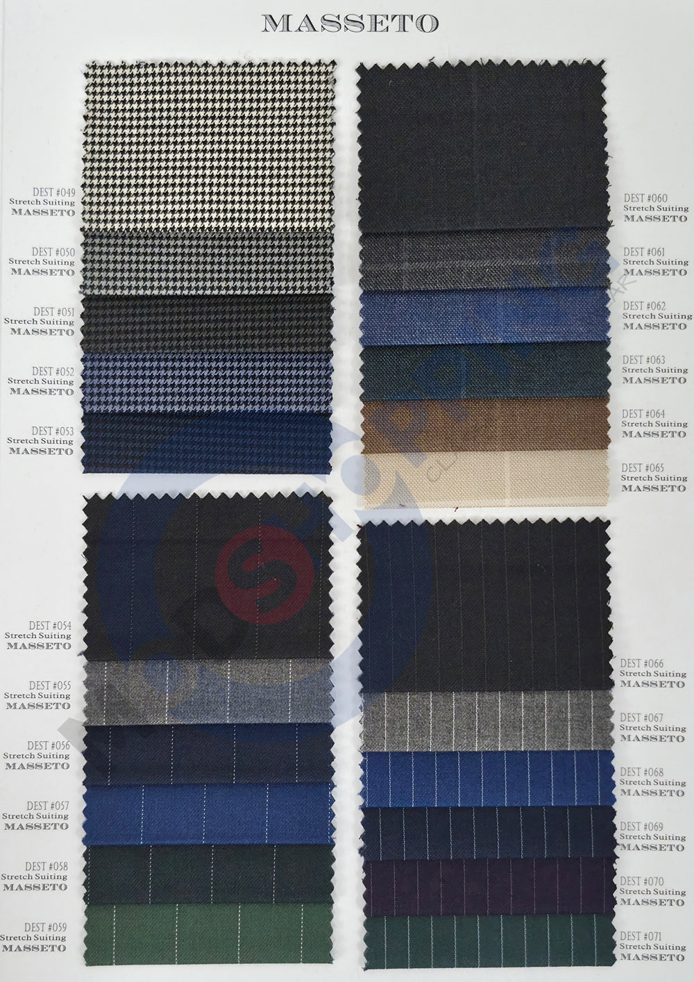 Masseto Stretch Wool Suiting Fabric