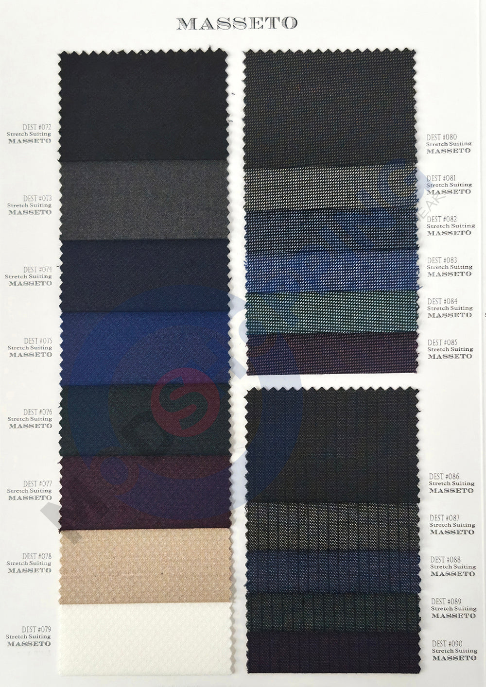 Masseto Stretch Wool Suiting Fabric