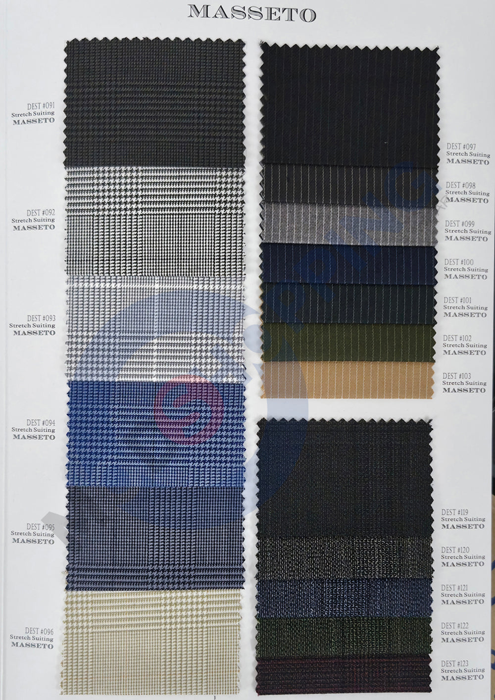 Masseto Stretch Wool Suiting Fabric