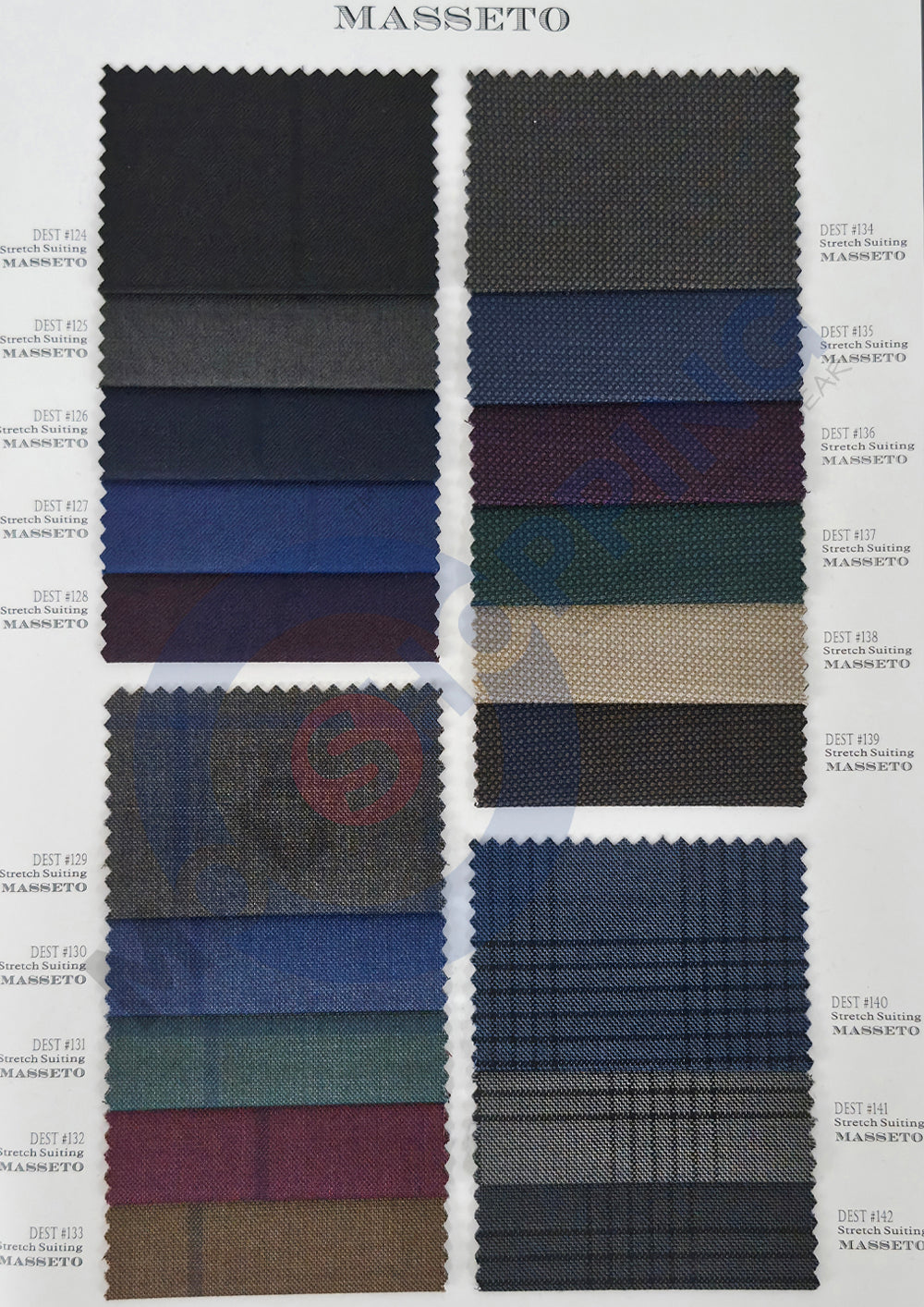 Masseto Stretch Wool Suiting Fabric