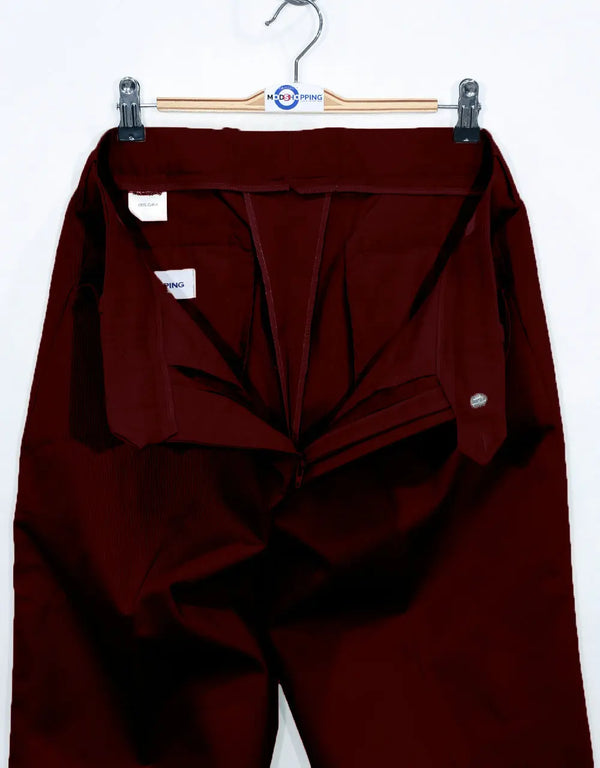 Men's Chino Trousers | 60s Vintage Style Burgundy Chino Trouser Modshopping Clothing