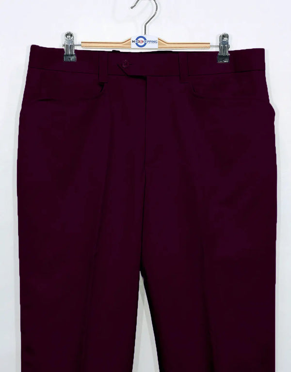Men's Chino Trousers | 60s Vintage Style Purple Chino Trouser Modshopping Clothing